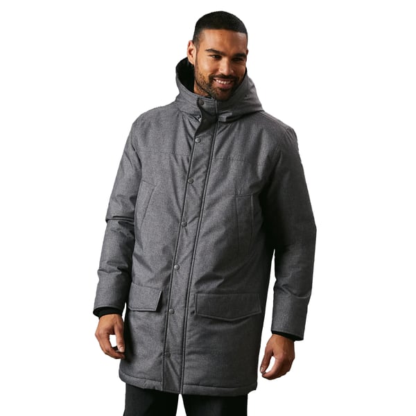 Maine Herr Parkas i Ull-Look