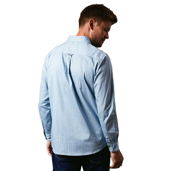 Maine Mens Tile Print Long-Sleeved Shirt