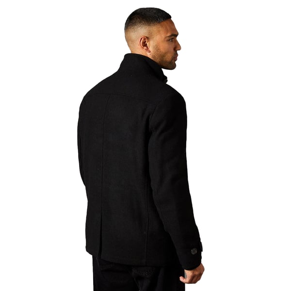 Maine Mens Wool Blend Funnel Neck Jacket