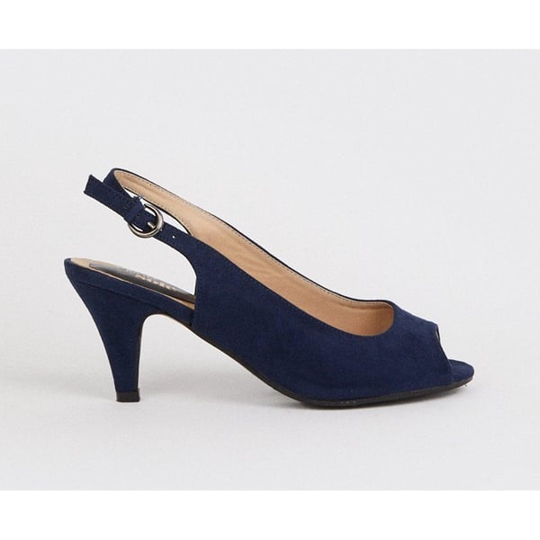 Good For The Sole Womens/Ladies Evelyn Peep Toe Wide Court Shoes