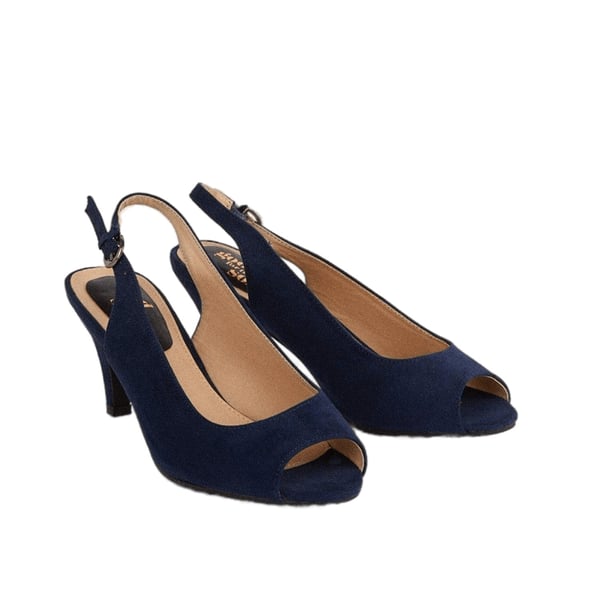 Good For The Sole Womens/Ladies Evelyn Peep Toe Wide Court Shoes