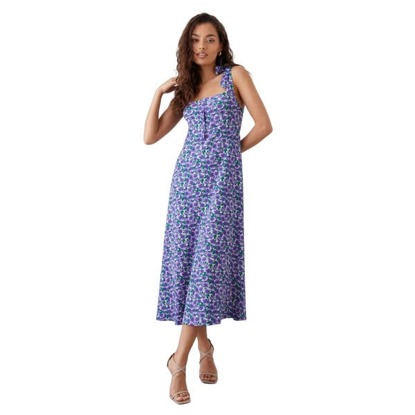 Dorothy Perkins Womens/Ladies Floral Tie Shoulder Petite Midi Dress Dorothy Perkins Womens/Ladies Floral Tie Shoulder Petite Midi Dress