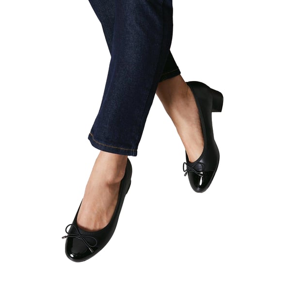 Good For The Sole Womens/Ladies Talia Block Heel Ballerina Flats