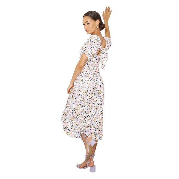 Dorothy Perkins Womens/Ladies Floral Sweetheart Petite Puffed Midi Dress