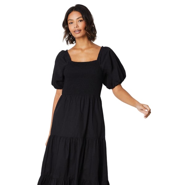Dorothy Perkins Womens/Ladies Shirred Puff Sleeve Midi Dress
