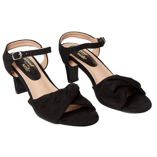 Good For The Sole Womens/Ladies Trisha Two Part Wide Heeled Sandals Good For The Sole Womens/Ladies Trisha Two Part Wide Heeled Sandals