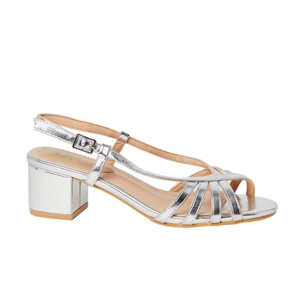 Good For The Sole Womens/Ladies Candy Lattice Sling Back Medium Block Heel Sandals