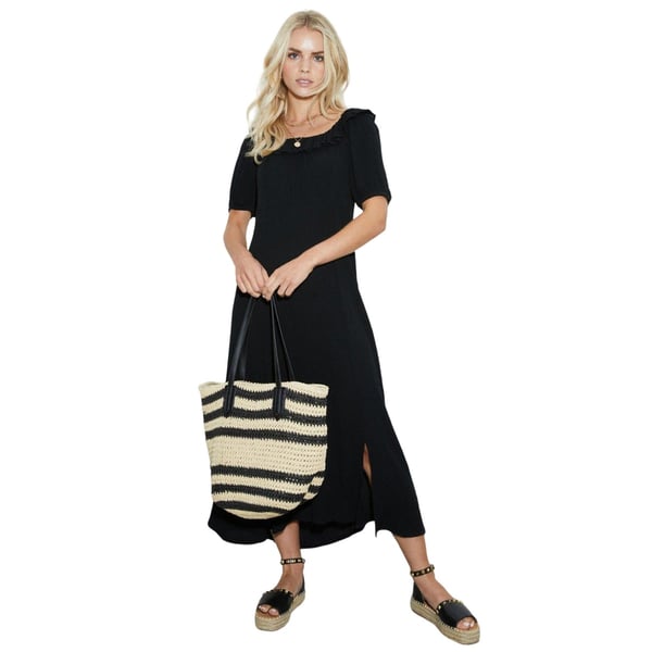 Dorothy Perkins Womens/Ladies Frill Neck Petite Midi Dress Dorothy Perkins Womens/Ladies Frill Neck Petite Midi Dress