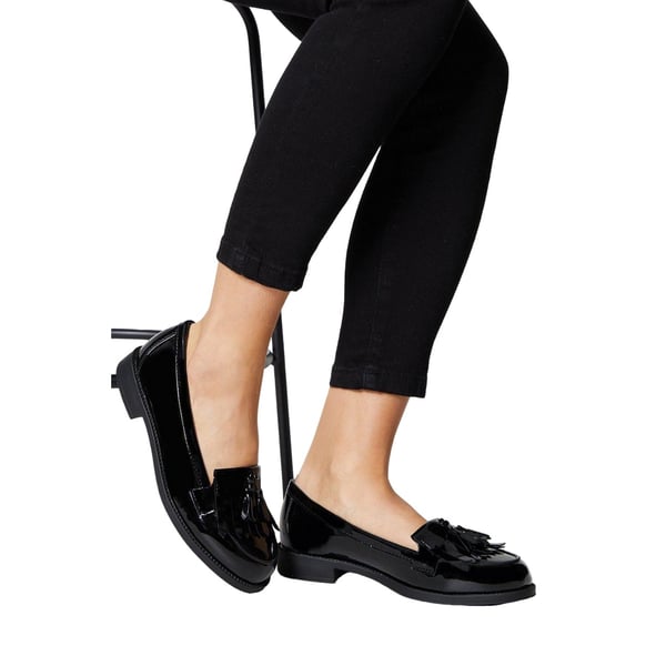Dorothy Perkins Naisten Leigh Fringe Wide Loaferit