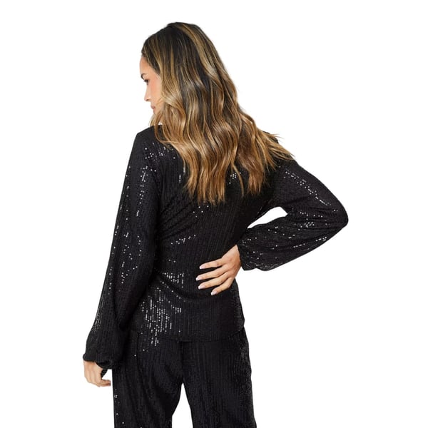 Dorothy Perkins Womens/Ladies Sequin Waist Tie Wrap Top
