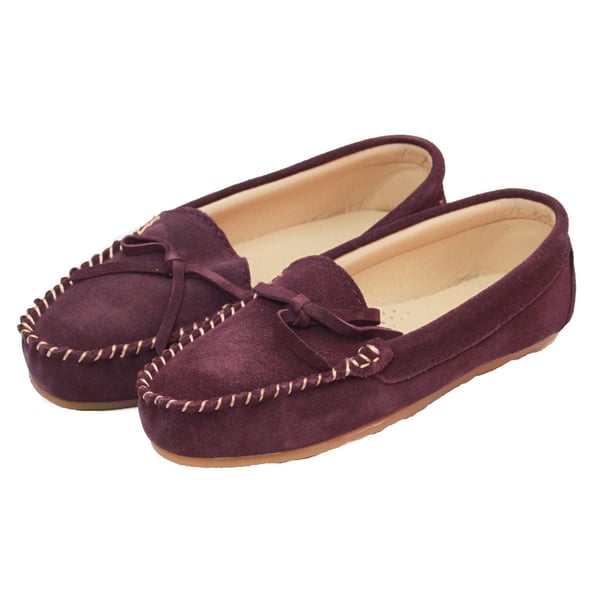 Eastern Counties Leather Womens/Ladies Suede Moccasins