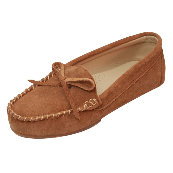 Eastern Counties Leather Womens/Ladies Suede Moccasins