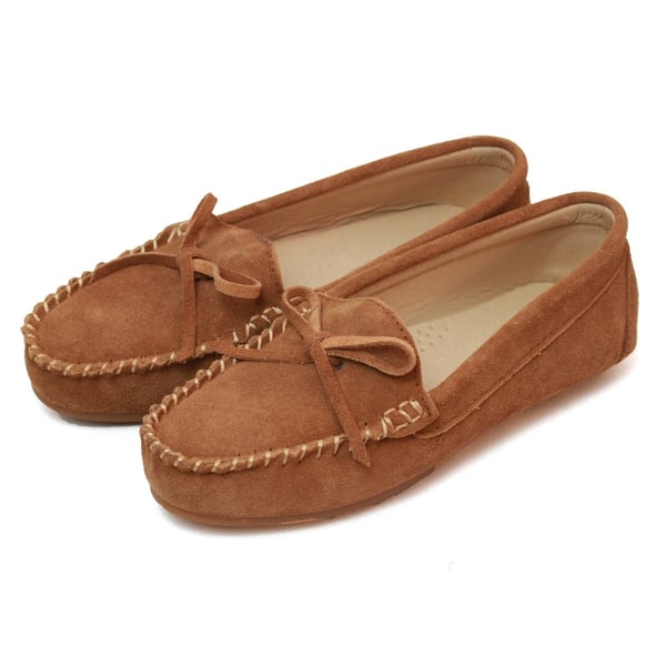 Eastern Counties Leather Womens/Ladies Suede Moccasins