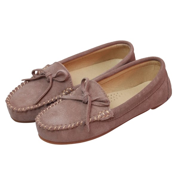 Eastern Counties Leather Womens/Ladies Suede Moccasins