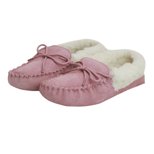 Eastern Counties Leather Womens/Ladies Soft Sole Wool Lined Moccasins