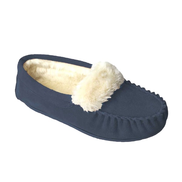 Eastern Counties Leather Womens/Ladies Zoe Plush Lined Moccasins