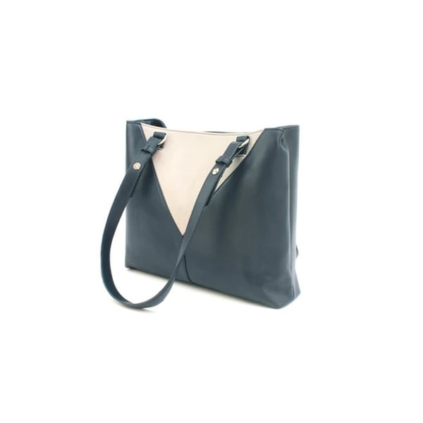 Eastern Counties Leather Alice Contrast Panel Leather Handbag