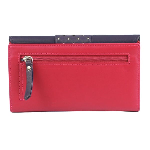 Eastern Counties Leather Donna Læderpung med kontrastpanel