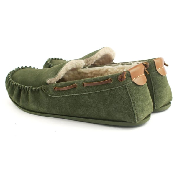 Eastern Counties Leather Mens Owen Berber Suede Moccasins