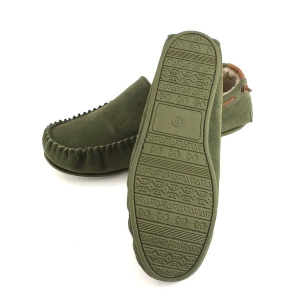 Eastern Counties Leather Mens Owen Berber Suede Moccasins