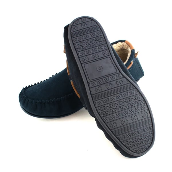 Eastern Counties Leather Mens Owen Berber Suede Moccasins