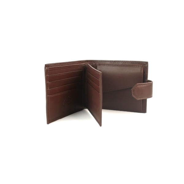 Eastern Counties Leather Unisex Adult Grayson Bi-Fold Leather Contrast Piping Wallet