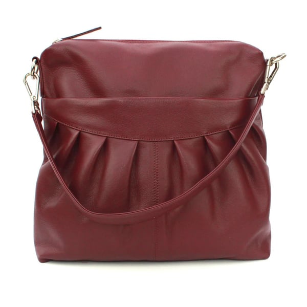 Eastern Counties Leather Womens/Ladies Leona Ruched Leather Handbag