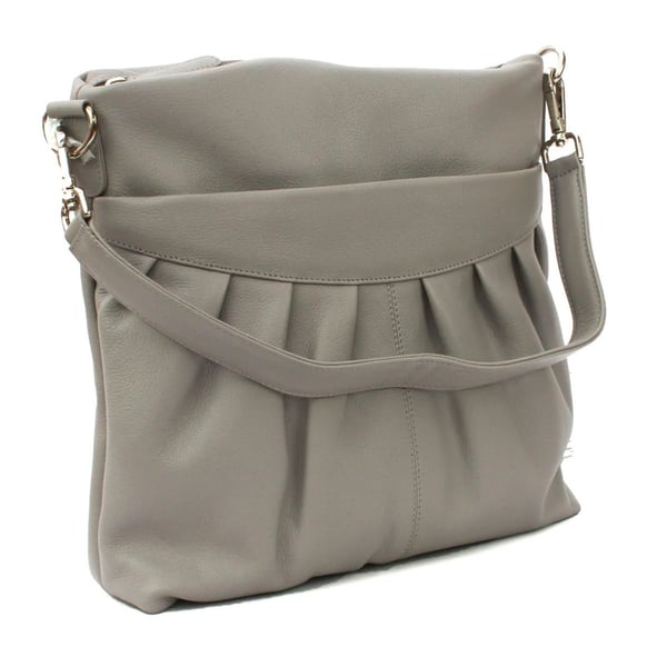 Eastern Counties Leather Womens/Ladies Leona Ruched Leather Handbag