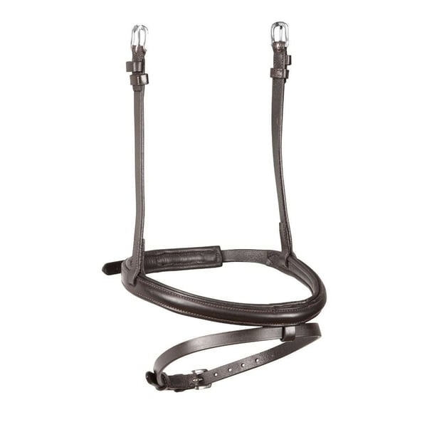 Velociti Raised Padded Leather Horse Flash Noseband