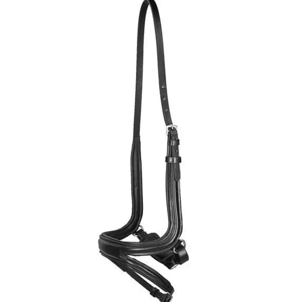 Velociti Ergonomic Leather Curved Horse Flash Noseband