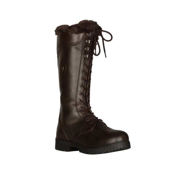 Moretta Womens/Ladies Nola Lace Leather Country Boots