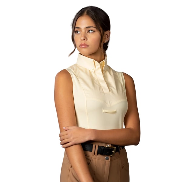 Aubrion Womens/Ladies Tie Keeper Sleeveless Shirt