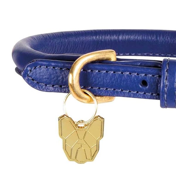 Digby & Fox Rolled Leather Buckle Dog Collar