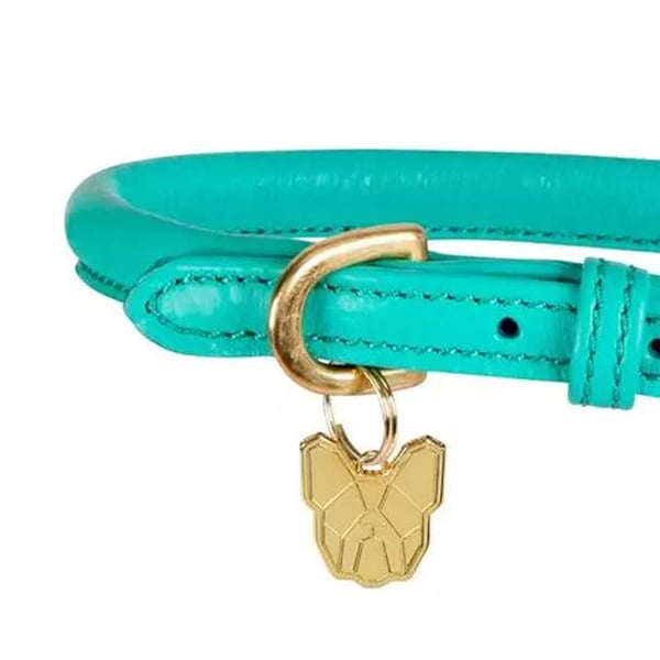 Digby & Fox Rolled Leather Buckle Dog Collar