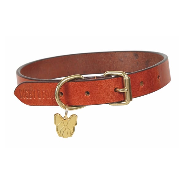 Digby & Fox Flat Leather Dog Collar Digby & Fox Flat Leather Dog Collar