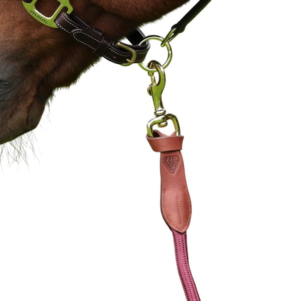 Velociti Lusso Leather Horse Lead Rope