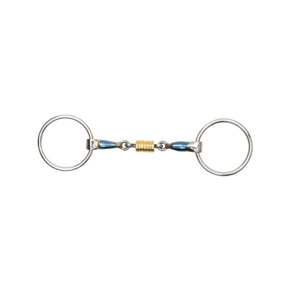 Shires Sweet Iron Roller Horse løst ringet snaffle bit