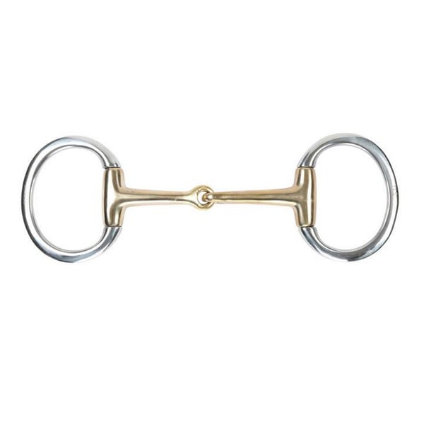 Shires Messing Ledet hest Eggbutt Snaffle Bit