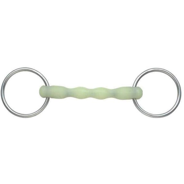 Shires Equikind Ripple Mullen Mouth Horse Loose Ring Snaffle Bit