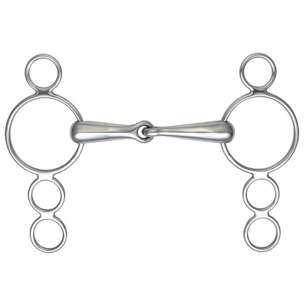 Shires Jointed Horse 3 Ring Gag Bit