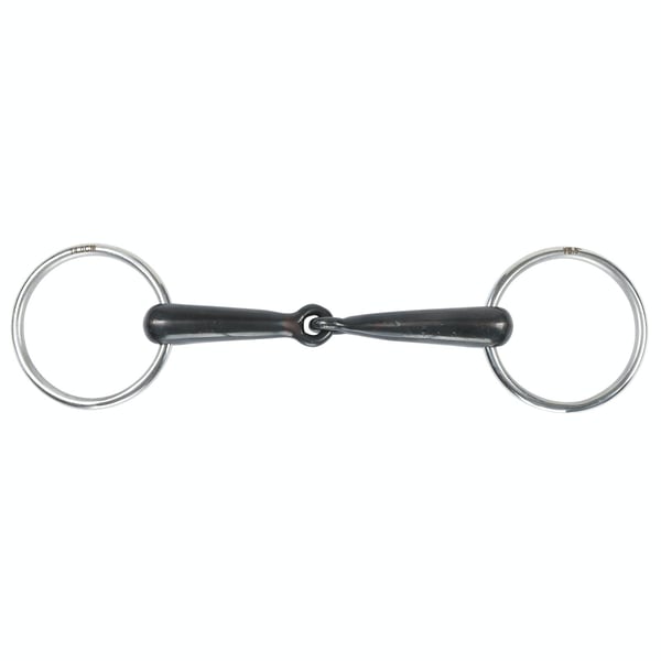 Shires Sweet Iron Hollow Mouth Horse Loose Ring Snaffle Bit