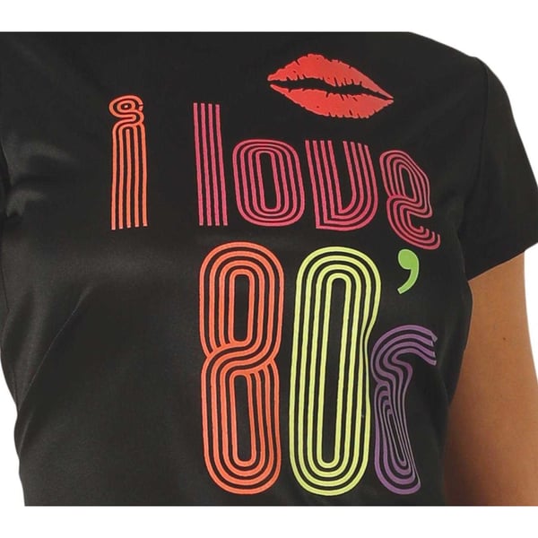 Fiestas Guirca Womens/Ladies I love 80´s Costume