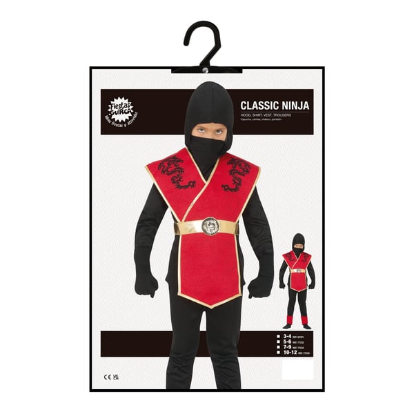 Fiestas Guirca Childrens/Kids Ninja Costume Set