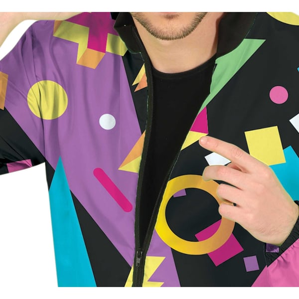 Fiestas Guirca Mens Geometric 80s Tracksuit