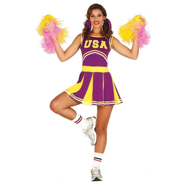 Fiestas Guirca Womens/Ladies Cheerleader Costume