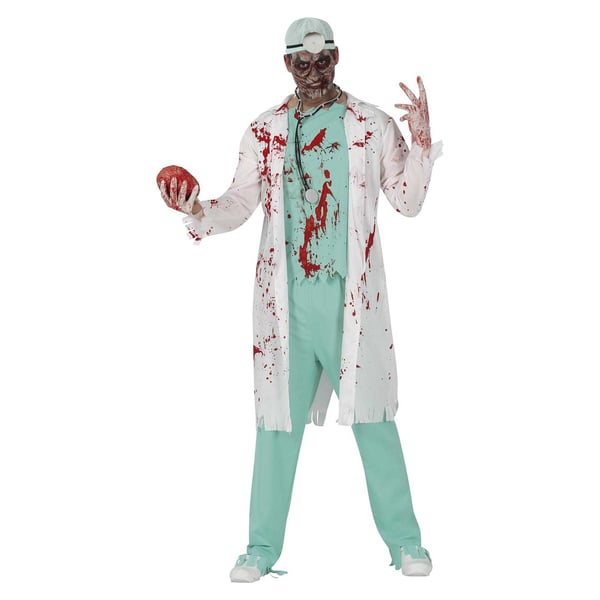 Fiestas Guirca Mens Doctor Zombie Costume Set