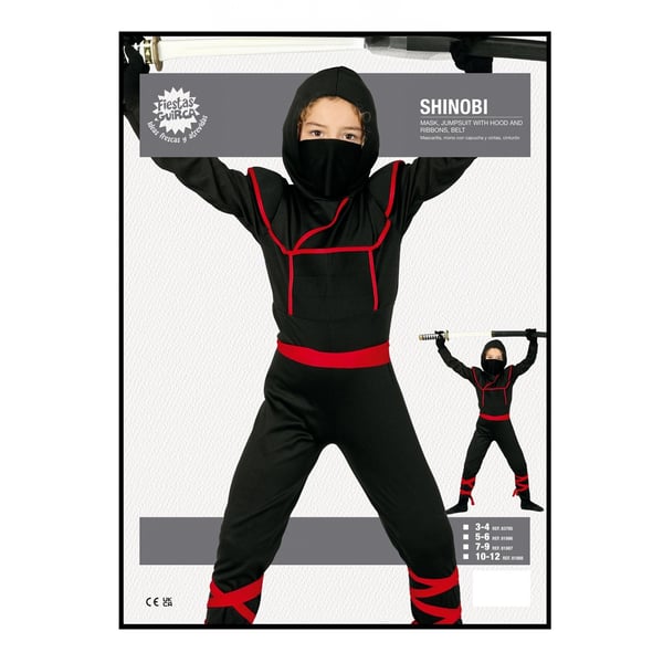 Fiestas Guirca Lasten Shinoby Ninja -asu