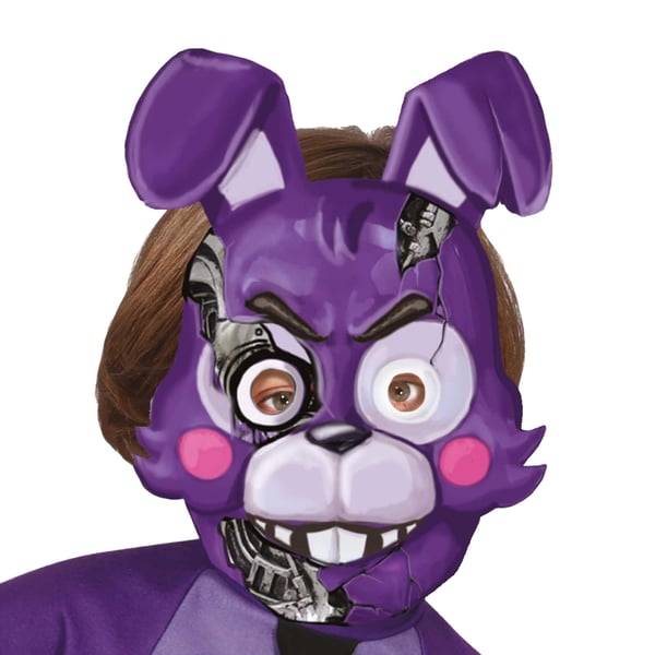 Fiestas Guirca Childrens/Kids Killer Rabbit PVC Mask