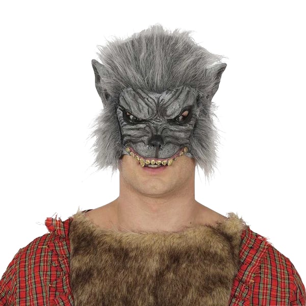 Fiestas Guirca Unisex Adult Werewolf Vinyl 1/2 Mask