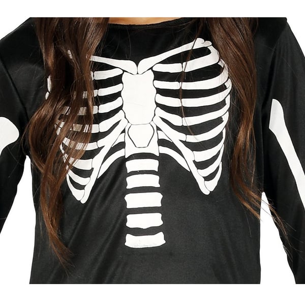 Fiestas Guirca Girls Skeleton Costume